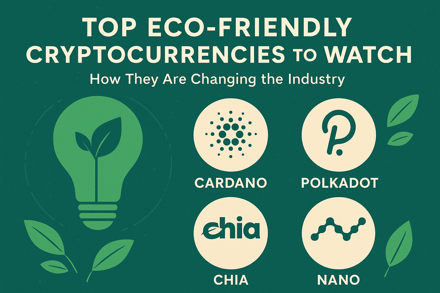 Top Eco-Friendly Cryptocurrencies to Watch: How They Are Changing the Industry